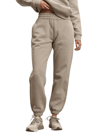 Cuffed fleece joggers