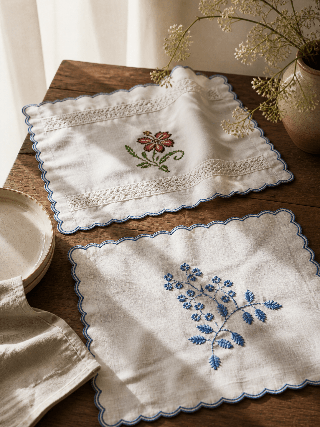 Embroidery detailing executed by WeaveAxis